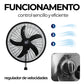 Ventilador de Pedestal Potente 3 Velocidades 18 Pulgadas Paquete 1 Pieza Ecomlab