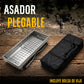 Asador Portátil Parrilla Plegable Acero Inoxidable Gratis Bolsa Transportadora