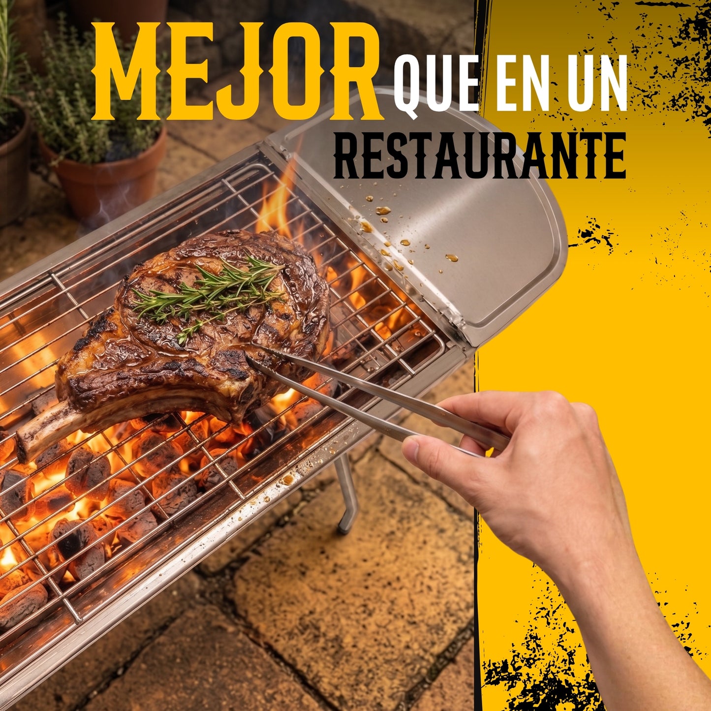 Asador Portátil Parrilla Plegable Acero Inoxidable Gratis Bolsa Transportadora