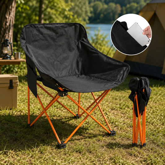 Silla Camping Plegable Ecomlab Portatil Para Exterior e Interior Ideal Playa, Picnic Extra-Cómoda GRATIS Bolsa Transportadora