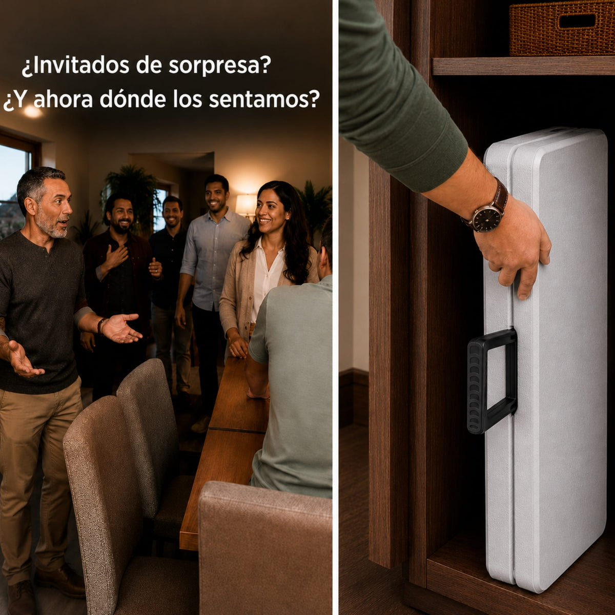 BANCA PLEGABLE DE PLASTICO ECOMLAB PORTAFOLIO 180CM HP-180CD