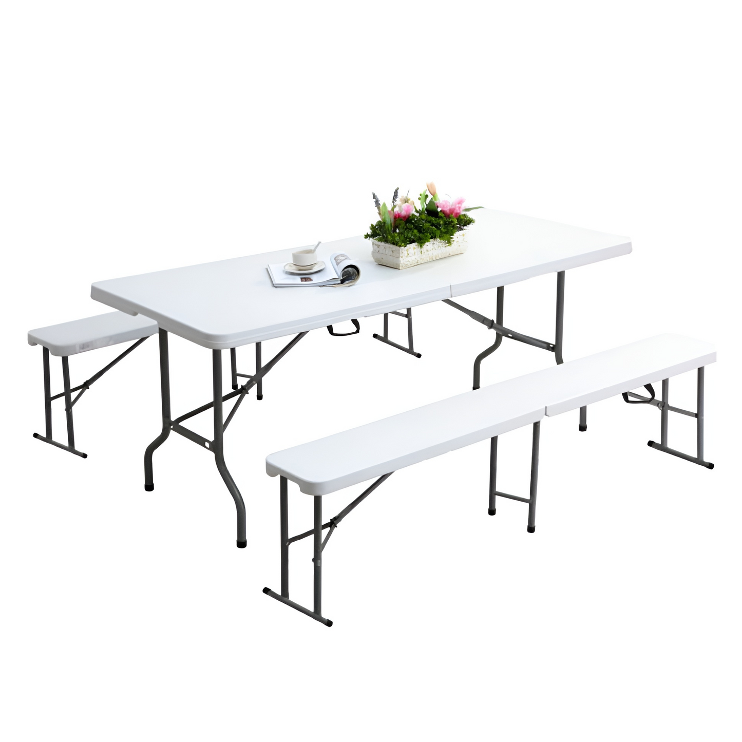 BANCA PLEGABLE DE PLASTICO ECOMLAB PORTAFOLIO 180CM HP-180CD