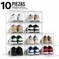 Cajas Para Zapatos Ecomlab 10 Pcs Color Transparente