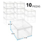 Cajas Para Zapatos Ecomlab 10 Pcs Color Transparente