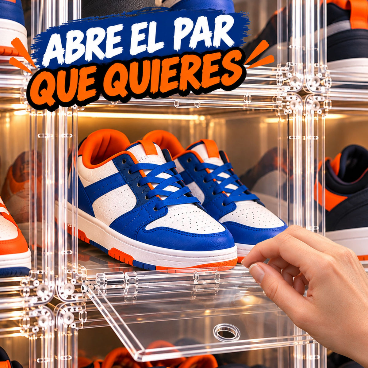 Cajas Para Zapatos Ecomlab 10 Pcs Color Transparente