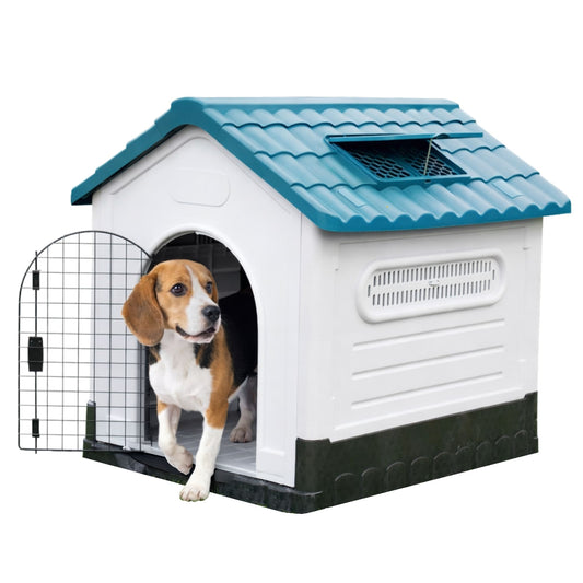 Casa para Perro de Plastico Con Puerta Ecomlab Raza Mediana 2