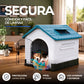Casa para Perro de Plastico Con Puerta Ecomlab Raza Mediana 2