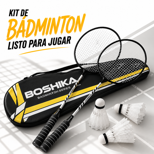 Juego de Badminton 2 Raquetas 3 Gallitos Facil de Trasladar