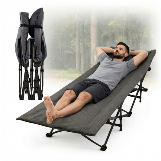Catre Plegable para Acampar 190 cm con Bolsa Transportadora