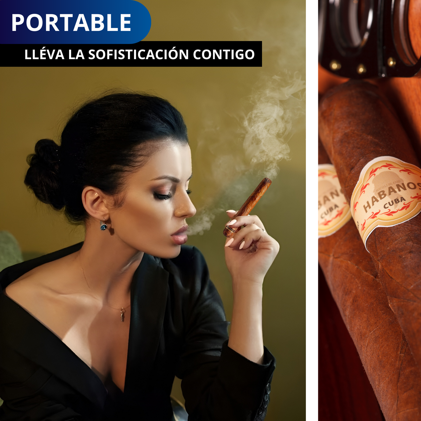 CORTADOR DE PUROS HABANOS ECOMLAB CORTAPURO ACERO INOXIDABLE