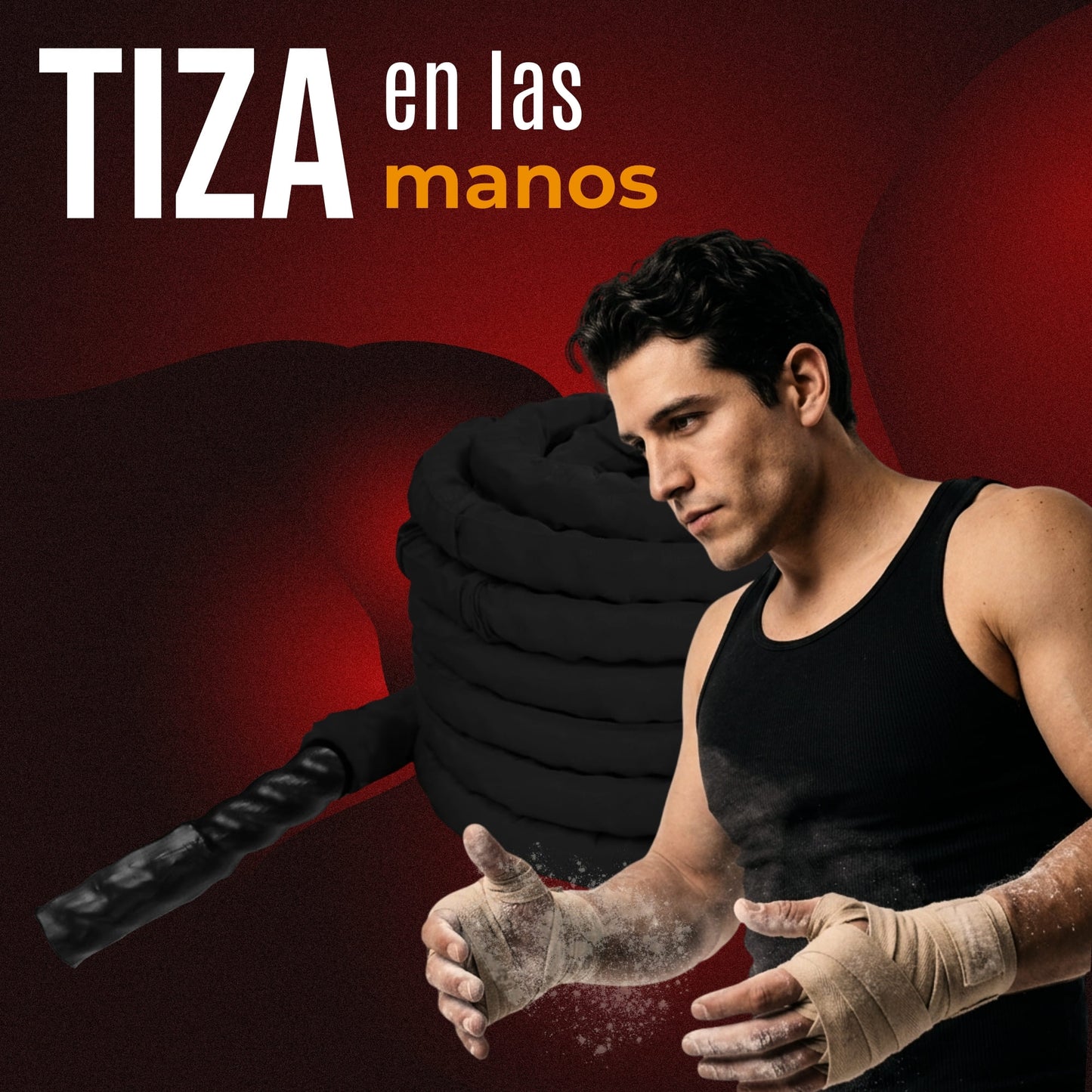 Cuerda de Azote Crossfit Nylon 9 mts Ecomlab Entrenamiento