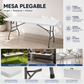 MESA PLEGABLE 180 CM DE PLASTICO ECOMLAB PORTAFOLIO HP-180CZ