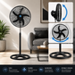 Ventilador de Pedestal Potente 3 Velocidades 18 Pulgadas Paquete 1 Pieza Ecomlab