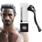 Rodillo Facial Profesional Masajeador de Titanio Negro- Rodillo con Estuche Portátil Relajación Facial y Capilar -  Dermafol - INCLUYE ESTUCHE