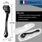 Rodillo Facial Profesional Masajeador de Titanio Negro- Rodillo con Estuche Portátil Relajación Facial y Capilar -  Dermafol - INCLUYE ESTUCHE