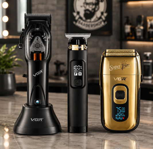Maquina Para Cortar Cabello Combo Vgr Clipper Trimmer Shaver