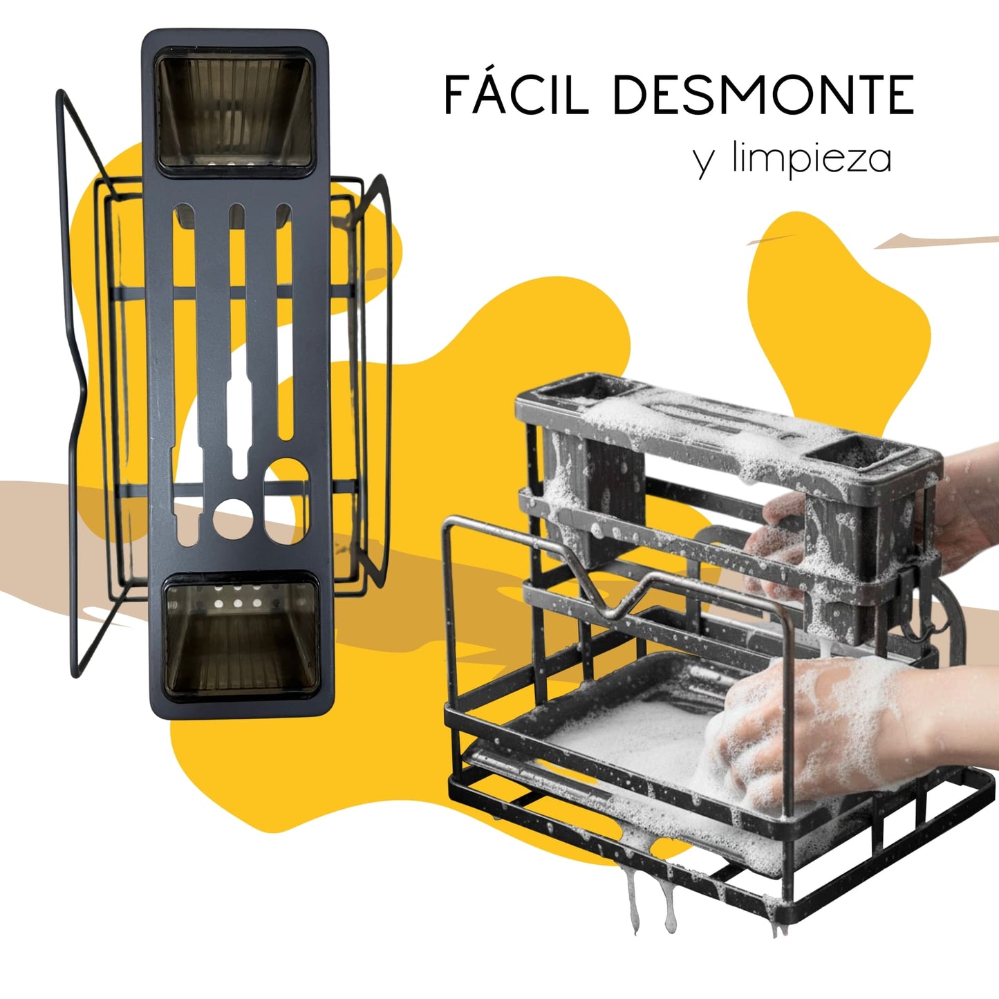Escurridor Trastes Ecomlab 2 Portacubiertos Desmontables