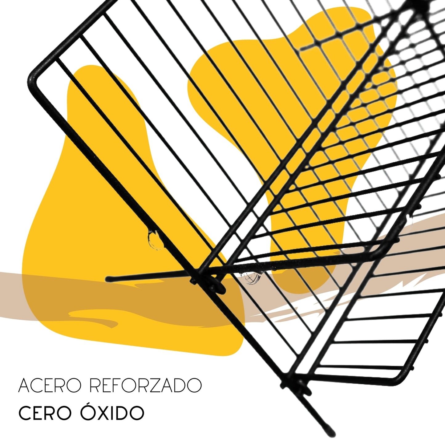 Escurridor de platos y vasos con organizador 2 niveles