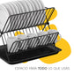 Escurridor de platos y vasos con organizador 2 niveles