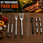 Juego De Utensilios Para Parrilla De Acero Inoxidable 16 Pcs
