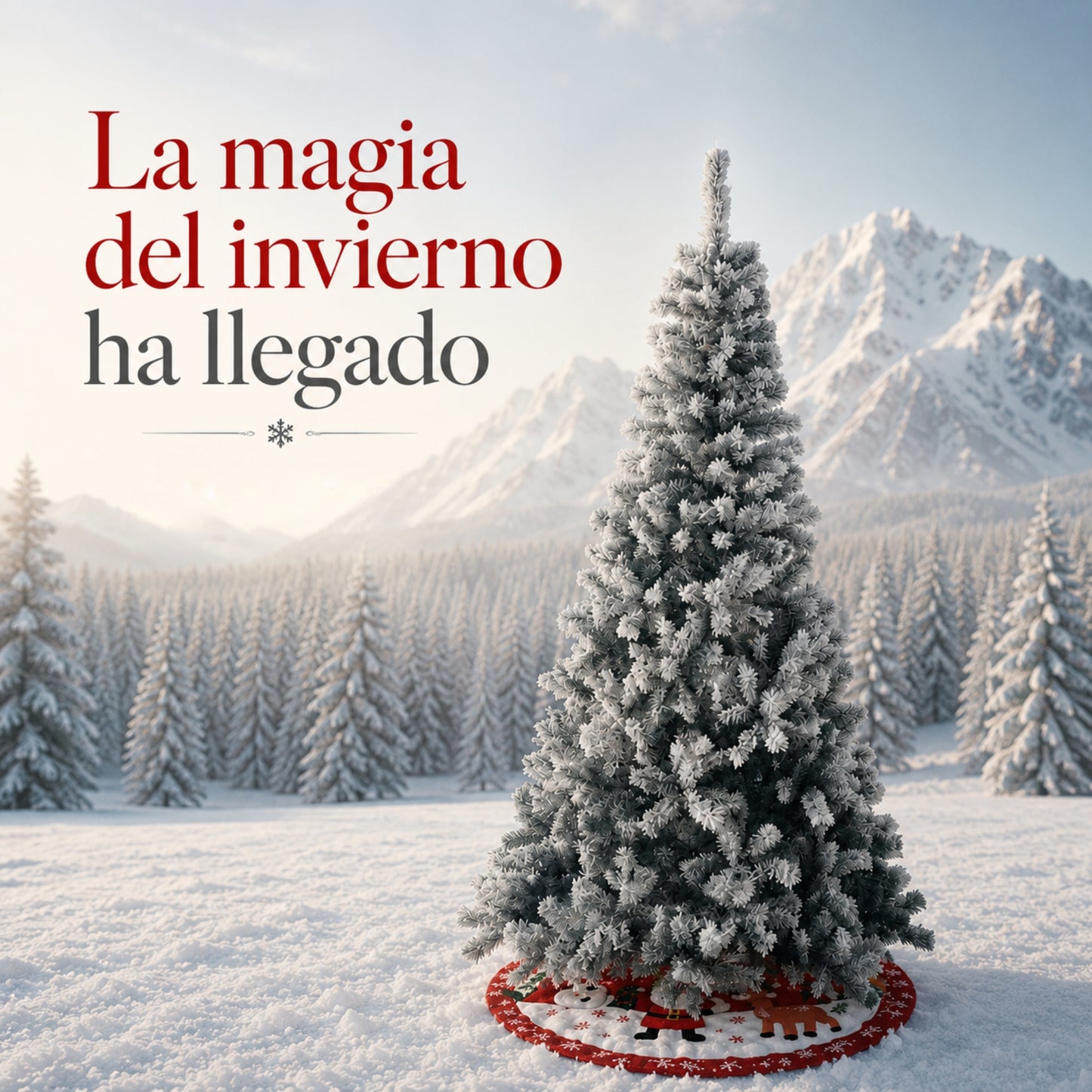 Árbol De Navidad Pino Nevado de 1.80 Mts Gratis Pie de Árbol