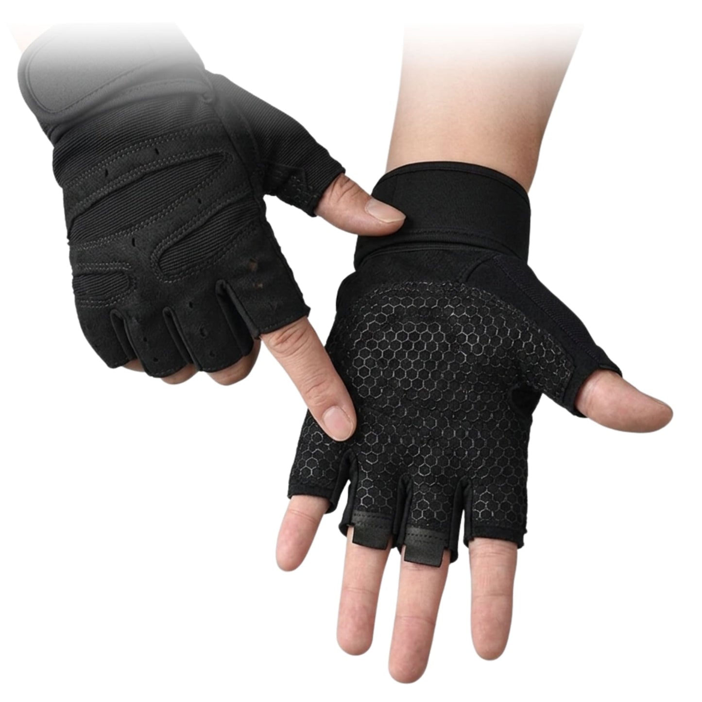 Guantes para Gym Antideslizantes con Muñequeras Unisex