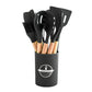 Cucharas de Silicona Set de Utensilios de Cocina 12 pcs