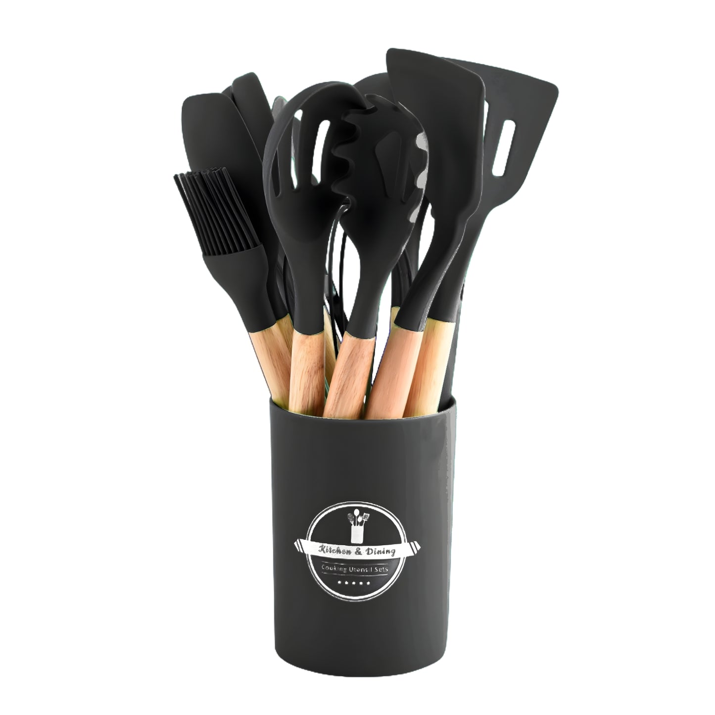 Cucharas de Silicona Set de Utensilios de Cocina 12 pcs