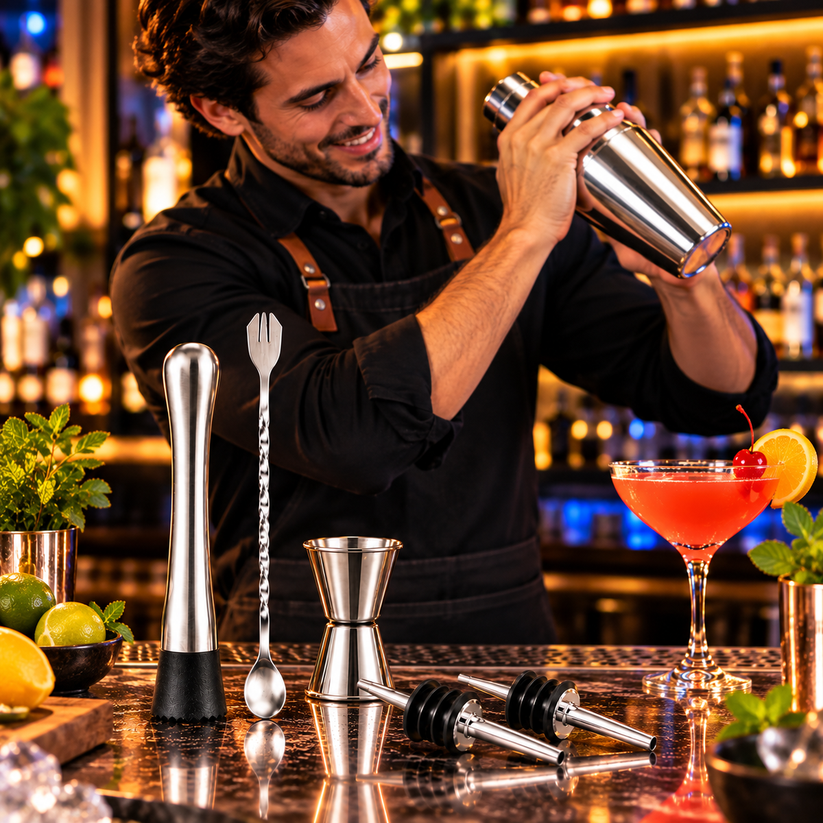 Coctelera Shaker 750ml Ecomlab Kit Bartender