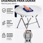 MESA DE CENTRO MINIMALISTA ECOMLAB LATERAL PLEGABLE HP-60Y