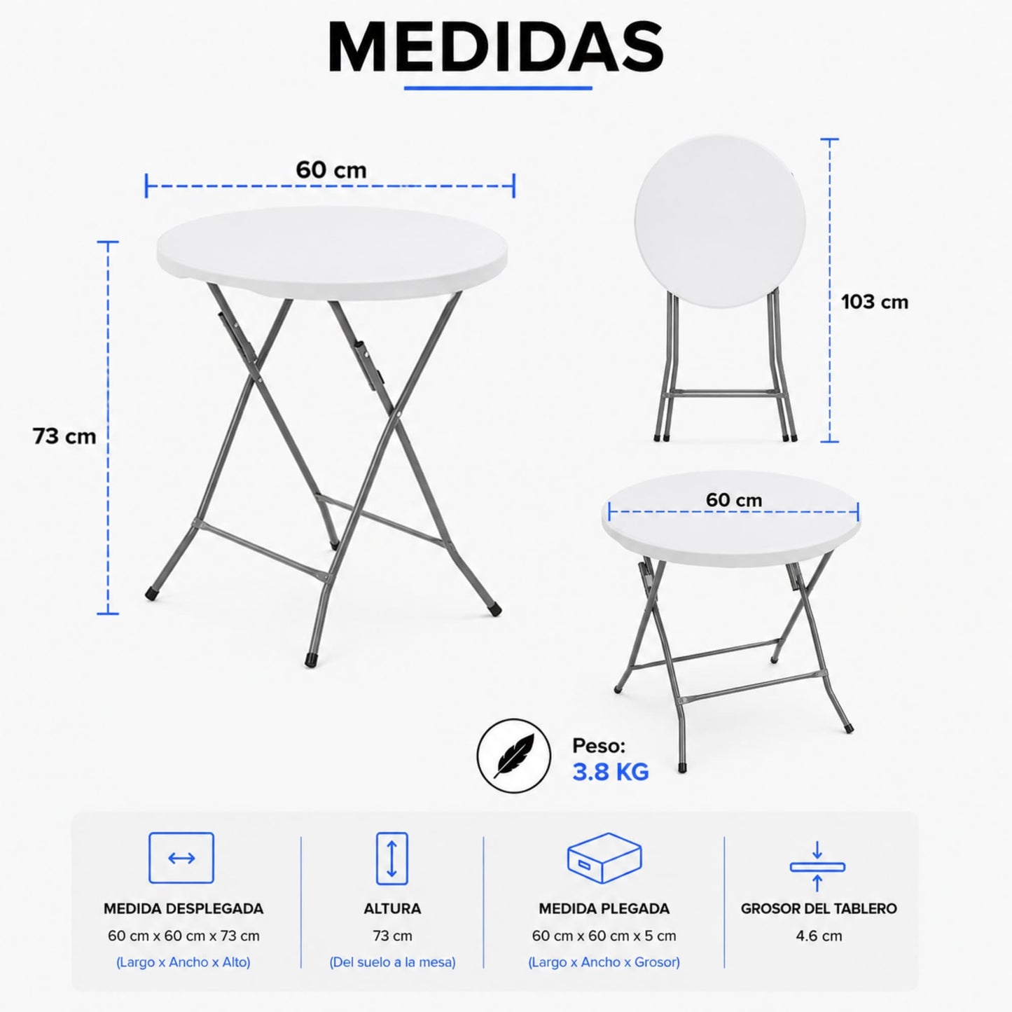 MESA DE CENTRO MINIMALISTA ECOMLAB LATERAL PLEGABLE HP-60Y