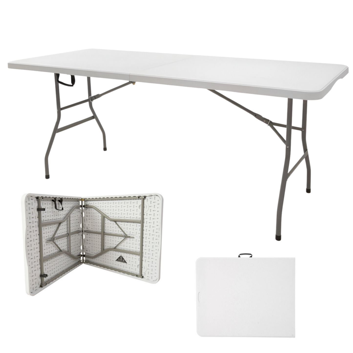 MESA PLEGABLE 180 CM DE PLASTICO ECOMLAB PORTAFOLIO HP-180CZ