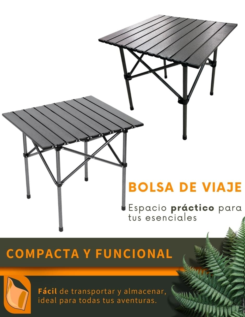 Mesa Plegable Portátil Camping Ecomlab Bolsa Transportadora
