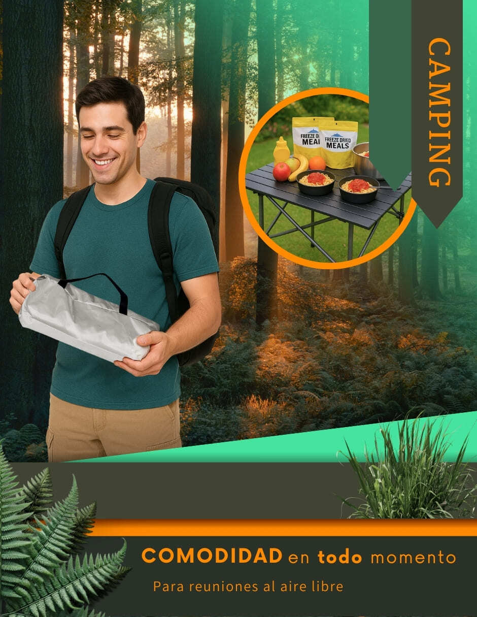 Mesa Plegable Portátil Camping Ecomlab Bolsa Transportadora