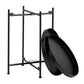 MESA DE CENTRO MINIMALISTA ECOMLAB AUXILIAR DE SALA METALICA NEGRA