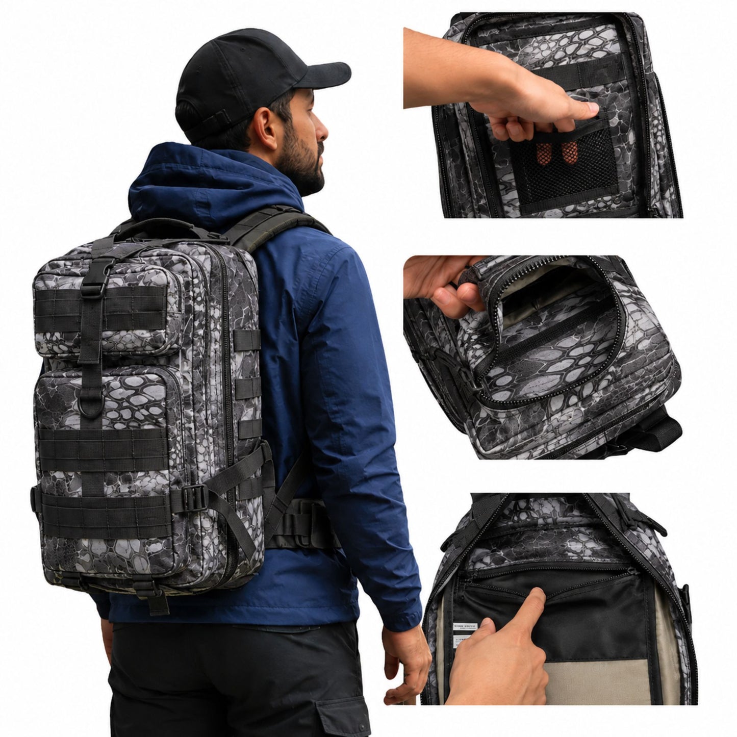 Mochila Tactica Multifuncional Bolsa para Senderismo