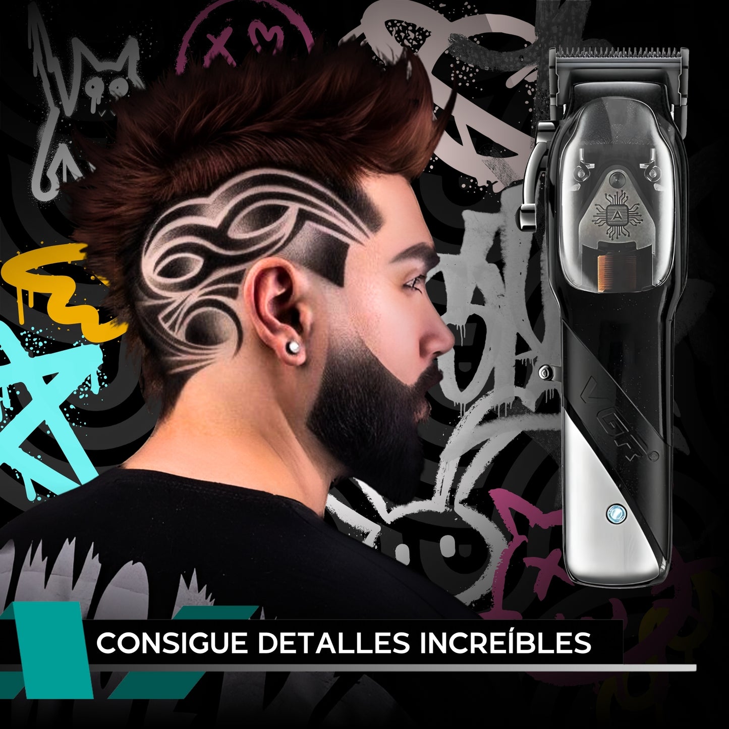Maquina Para Cortar Cabello VGR Combo Clipper Trimmer Shaver
