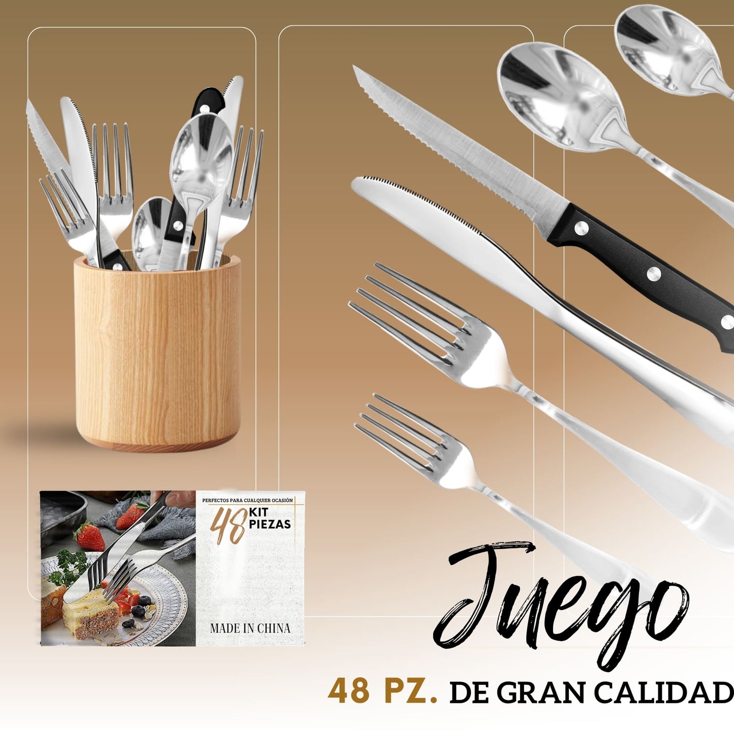 Organizador De Cubiertos Para Cajon Expansible Con Cubiertos