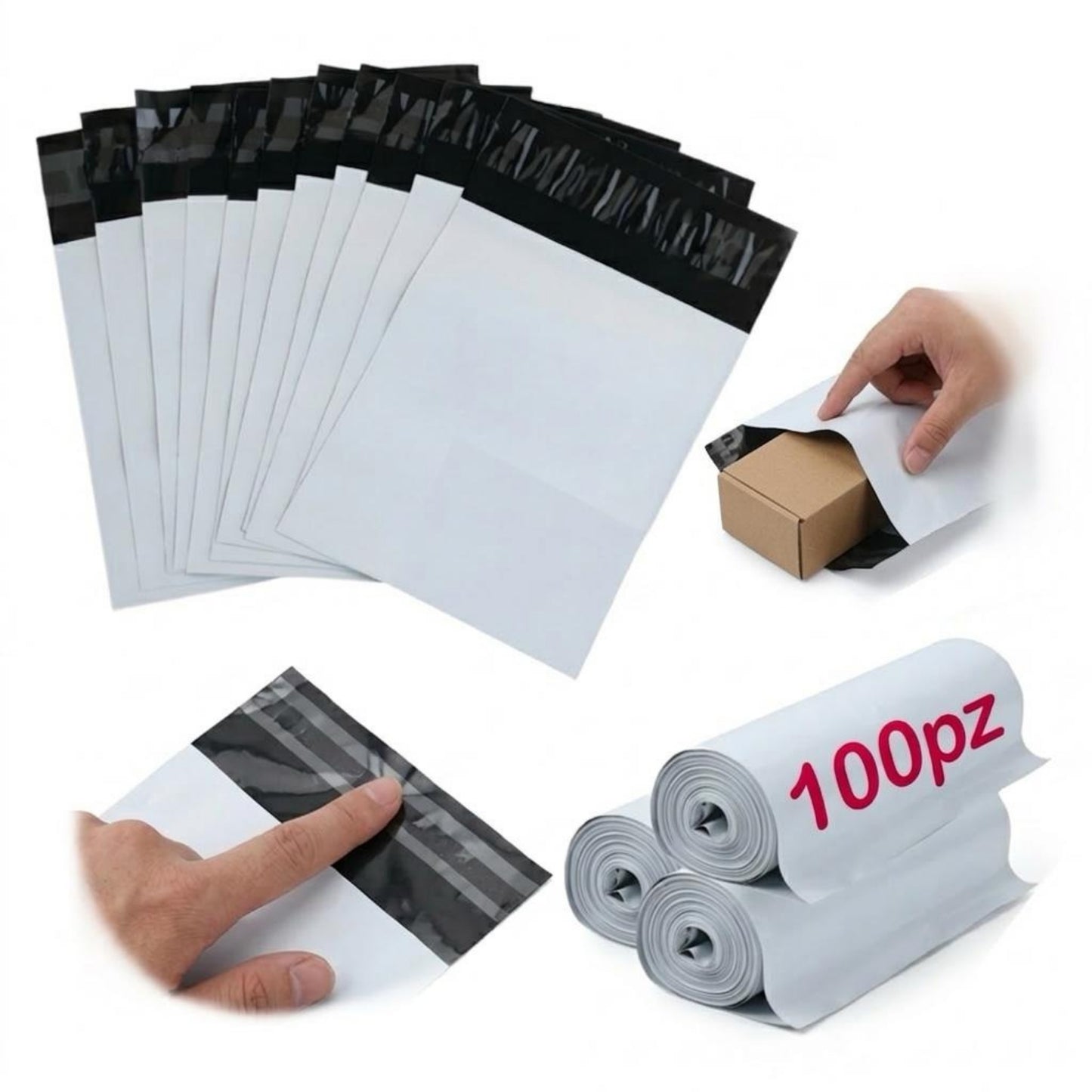 Bolsas de Envios 100 pcs Sobre de plastico de 42.5 x 28.5 cm
