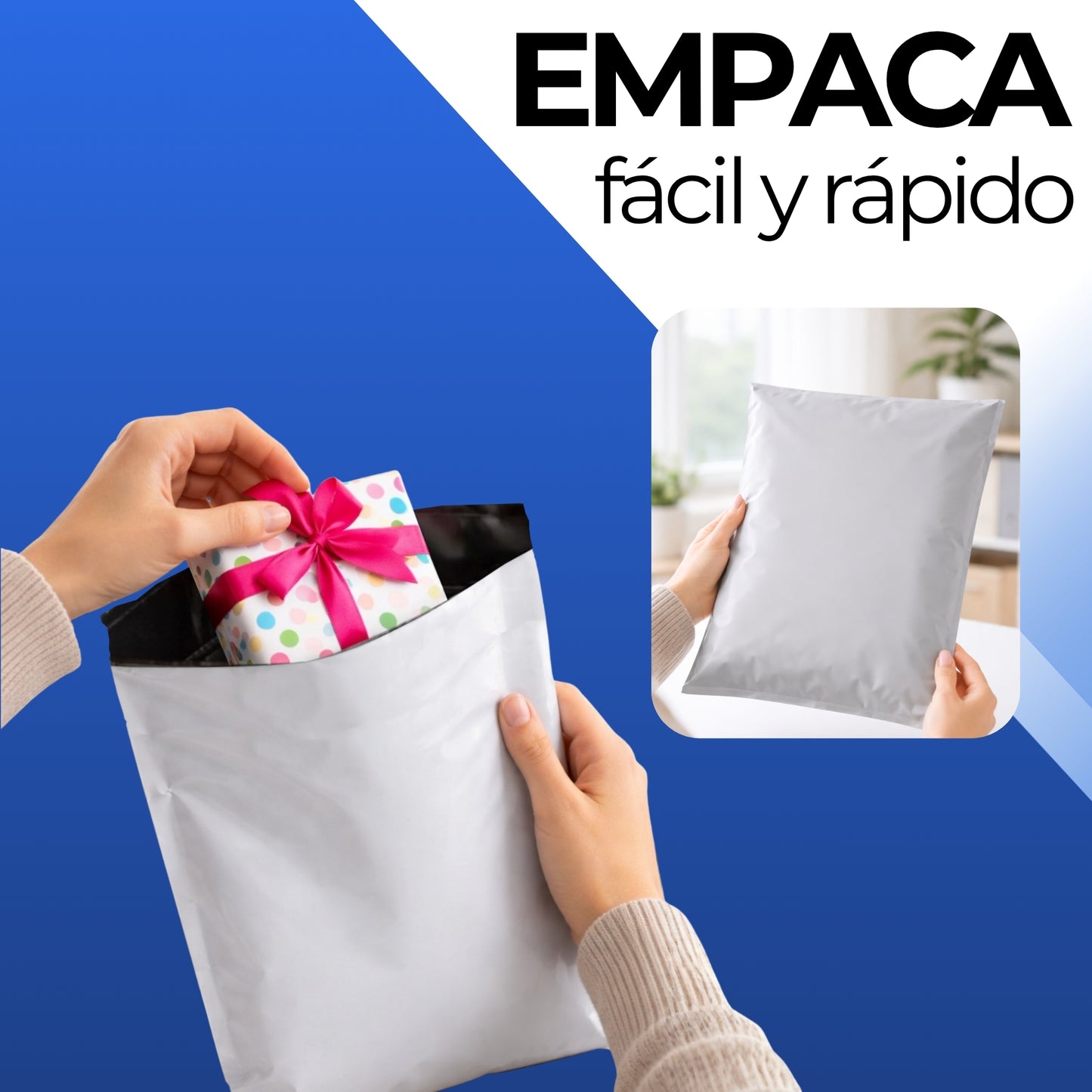 Bolsas de Envios 100 pcs Sobre de plastico de 42.5 x 28.5 cm