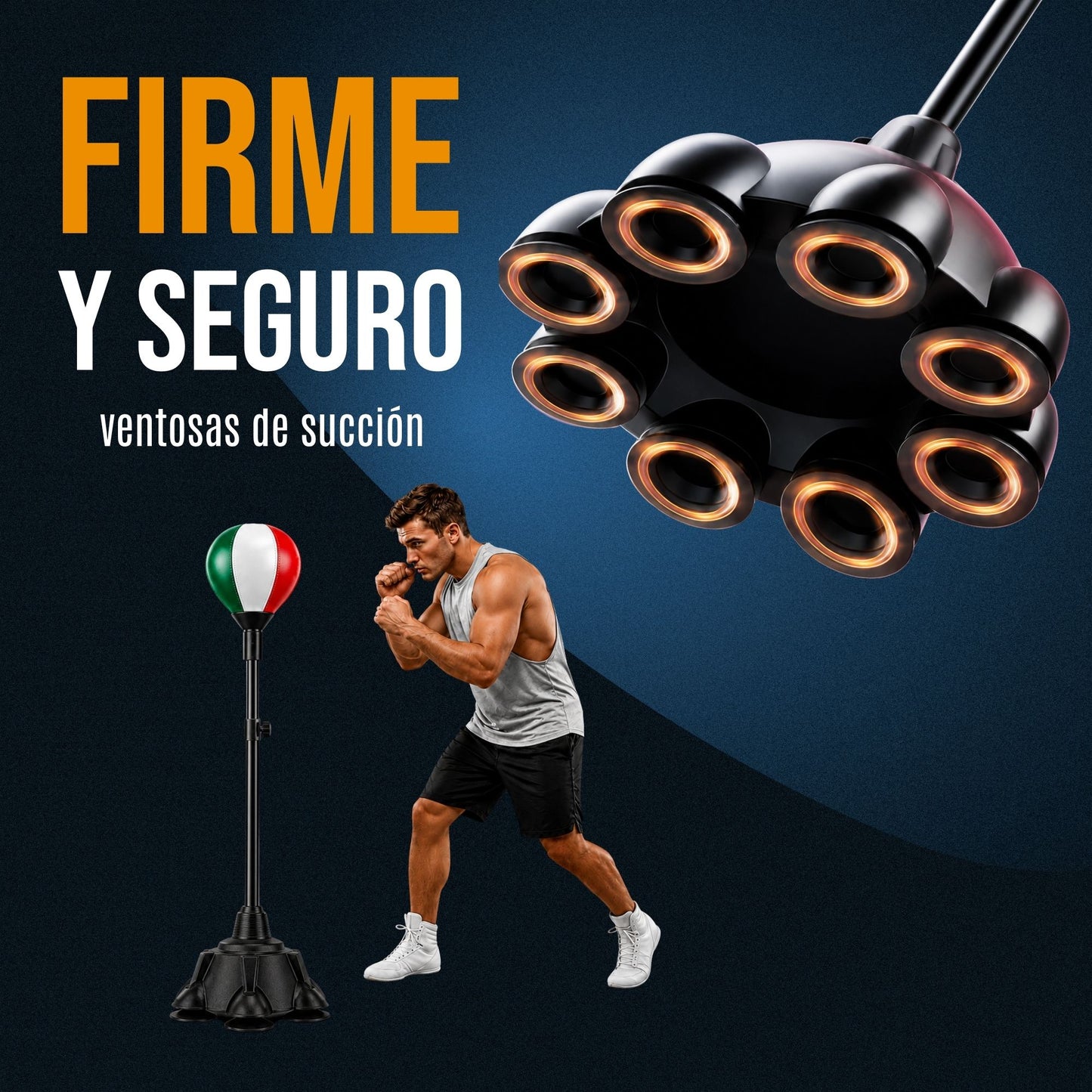 Pera De Boxeo Profesional Con Base Altura Ajustable