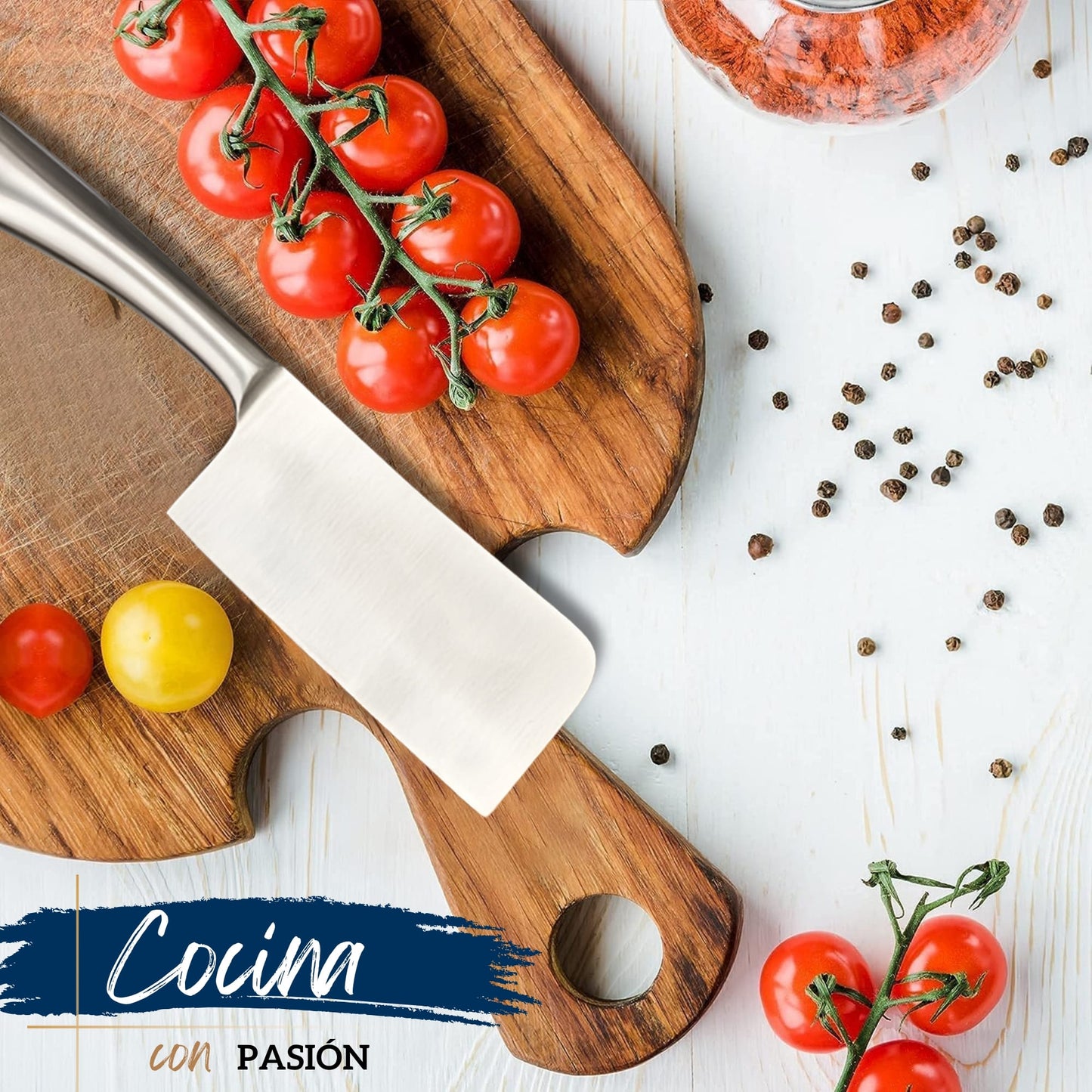 Cuchillos Para Cocina Ecomlab Profesionales Acero Inoxidable