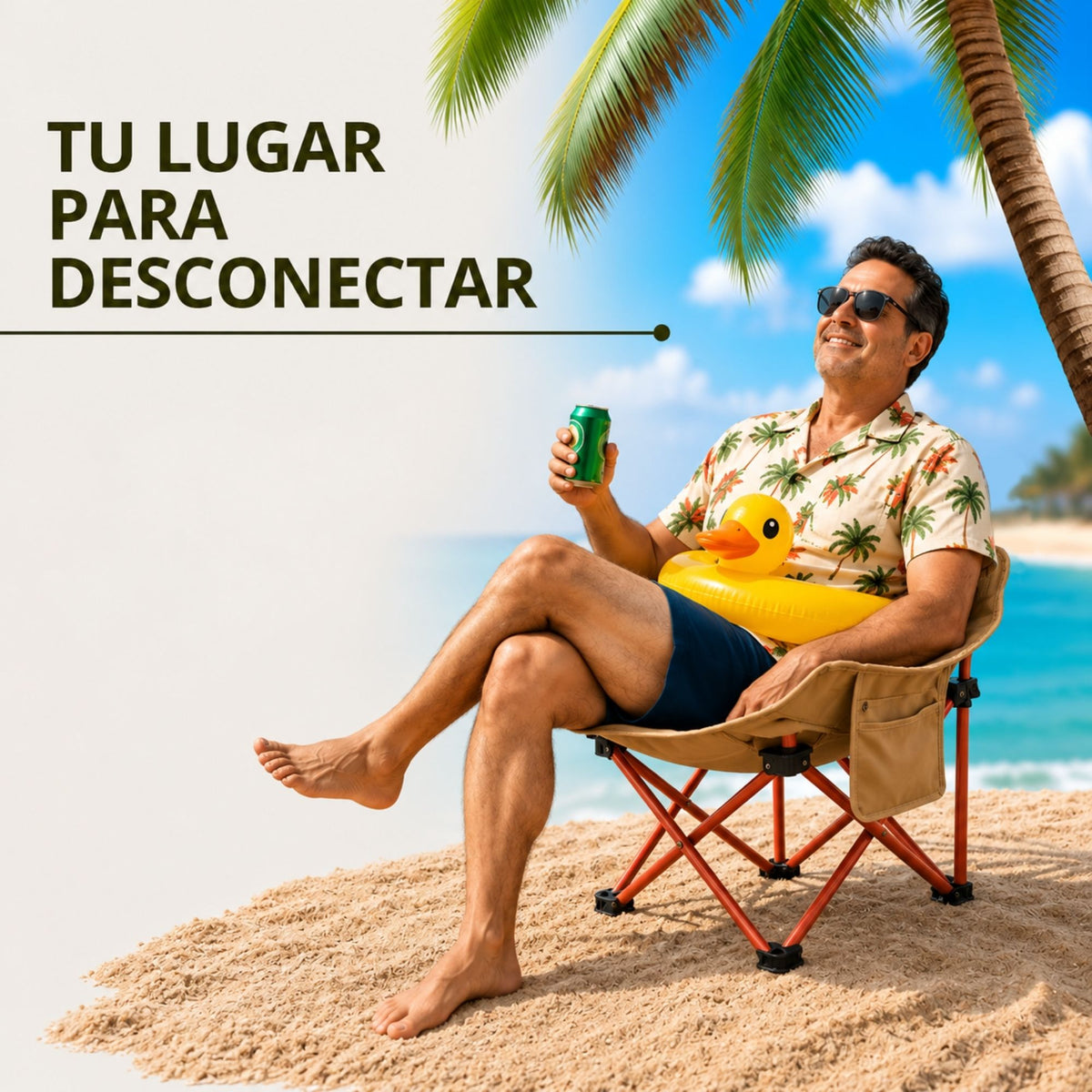 Silla Camping Plegable Ecomlab Portatil Para Exterior e Interior Ideal Playa, Picnic Extra-Cómoda GRATIS Bolsa Transportadora