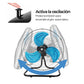 Ventilador 3 en 1 Metálico Multifuncional Pedestal, Piso o Muro 18 Pulgadas Paquete 1 Pieza Ecomlab