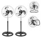 Ventilador 3 en 1 Multifuncional 2 Piezas Metálico Pedestal, Piso o Muro 18 Pulgadas Paquete 2 Piezas Ecomlab