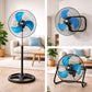 Ventilador 3 en 1 Multifuncional 2 Piezas Metálico Pedestal, Piso o Muro 18 Pulgadas Paquete 2 Piezas Ecomlab
